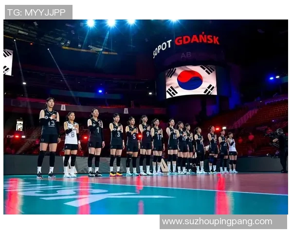 伦敦女排赛场激战韩国女排迎战意大利队争夺荣耀